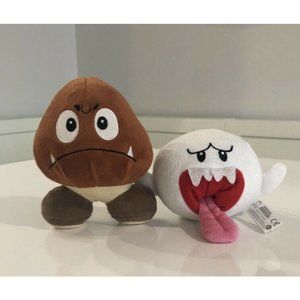 Super Mario Bros Boo Ghost And Goomba Mushroom Plush Stuffed Animals